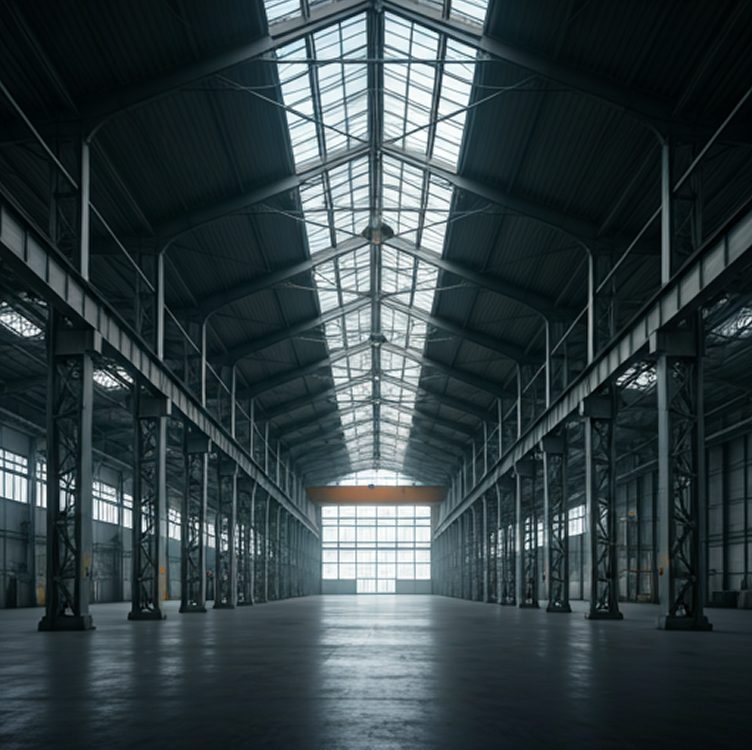Hangar logistique vitré