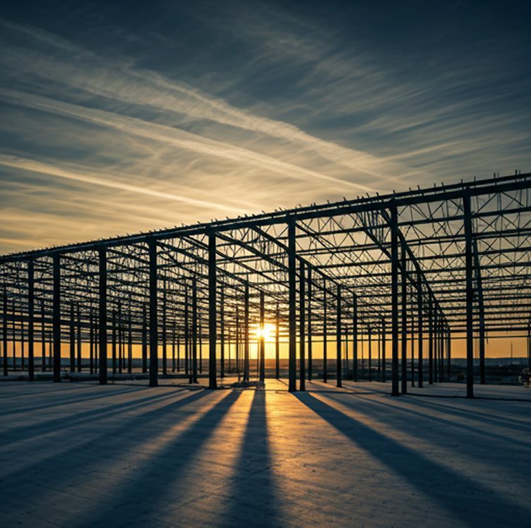 Structure métallique d'une plateforme tertiaire