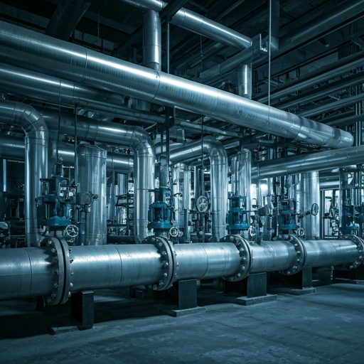 Installation de plomberie industrielle