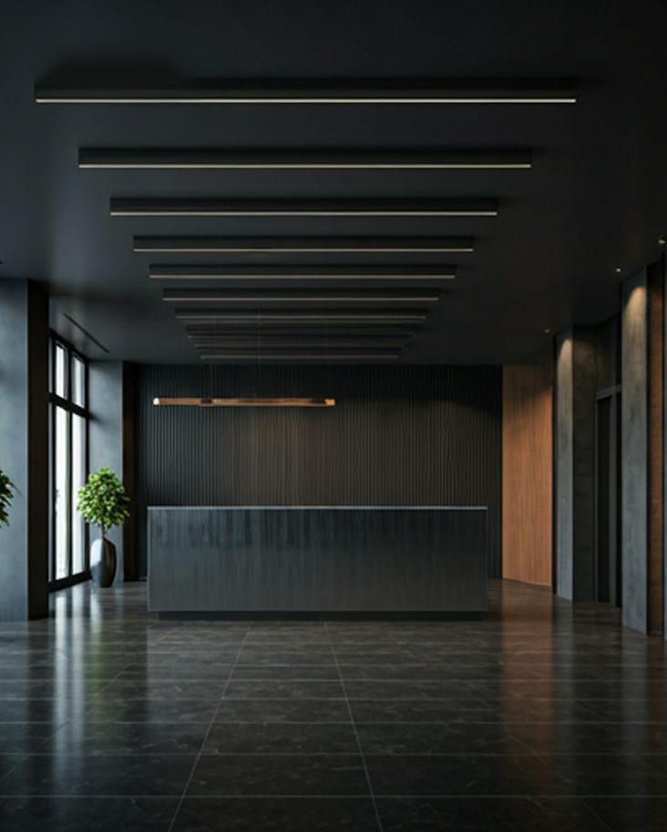 Hall d'accueil d'un siège social